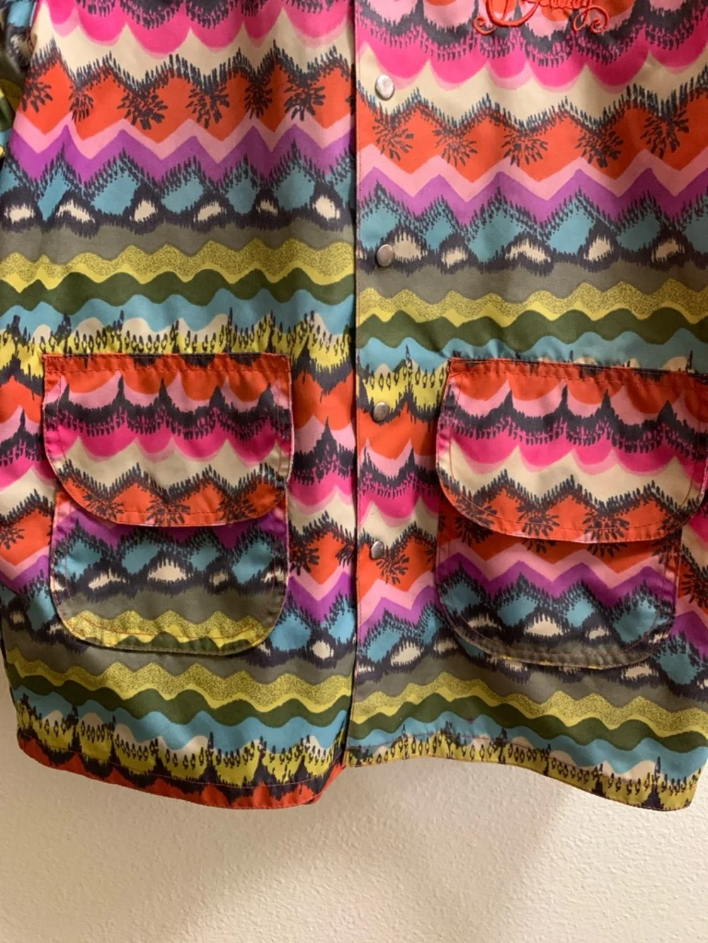 OILILY Rainbow Peacock Hooded Raincoat Size 4 Years (104 CM) Spring Puddles